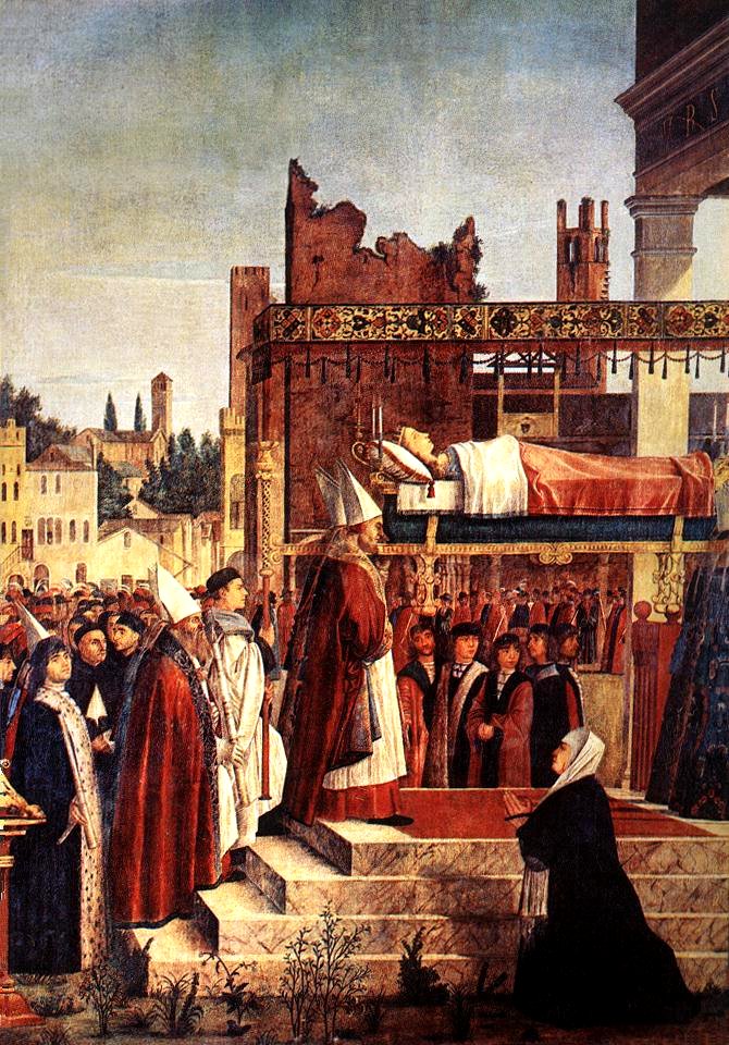 Vittore carpaccio, Martyrdom of the Pilgrims and the Funeral of St Ursula 03