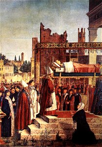 Vittore carpaccio, Martyrdom of the Pilgrims and the Funeral of St Ursula 03