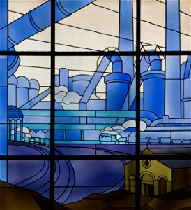 Vitraux Louis Majorelle, Grands Bureaux des Aciéries de Longwy 13