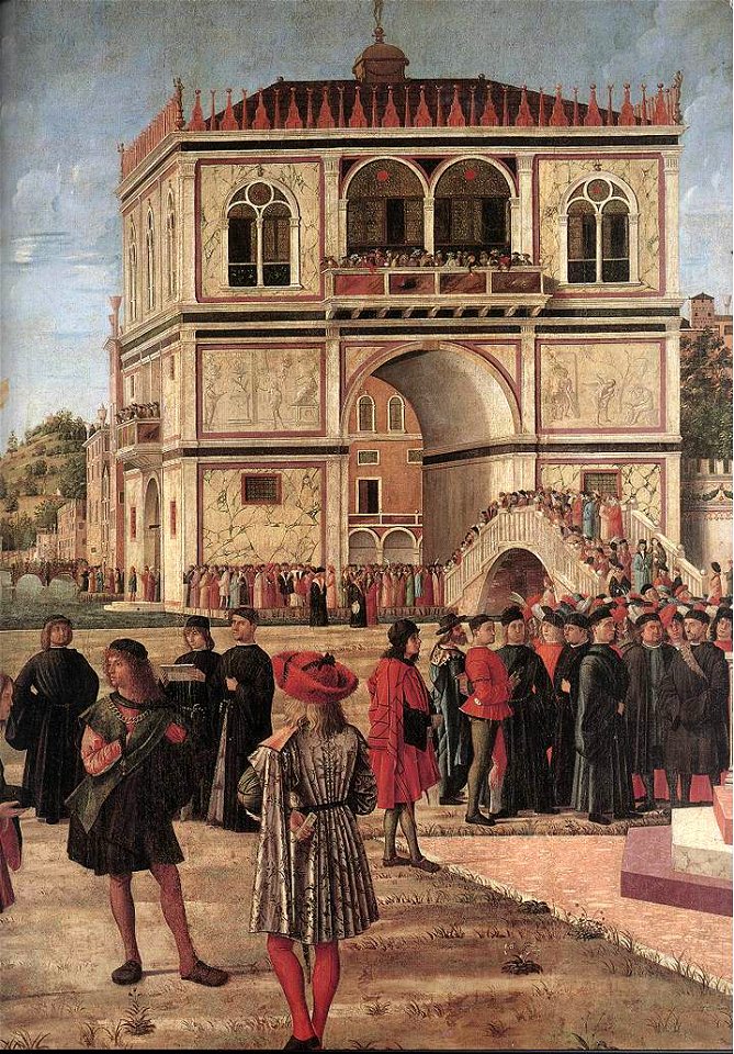 Vittore carpaccio, Ambassadors Return to the English Court 02