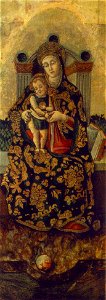 Vittore Crivelli - Madonna with the Child - WGA05804. Free illustration for personal and commercial use.