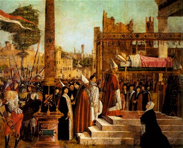Vittore carpaccio, Martyrdom of the Pilgrims and the Funeral of St Ursula 02