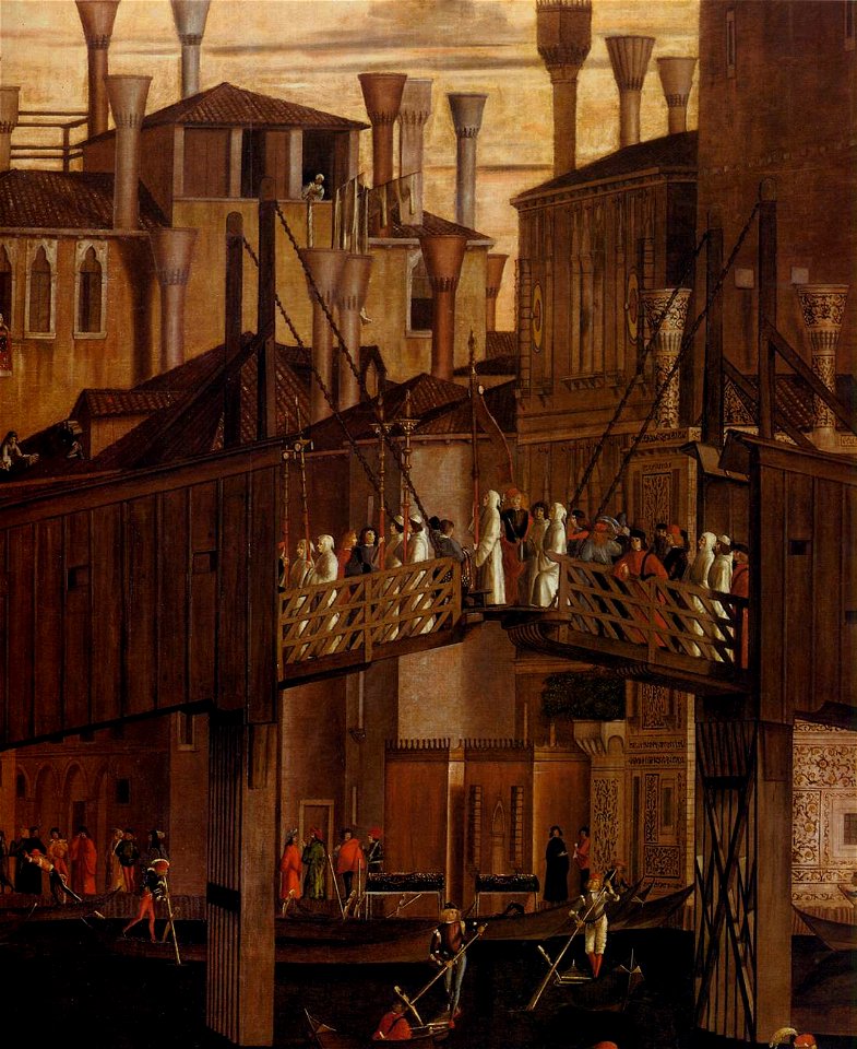 Vittore carpaccio, miracolo della Croce a Rialto 04