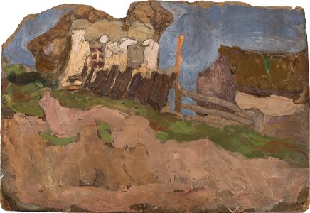 Vladimir Baranov-Rossine - The House Behind a Rickety Fence