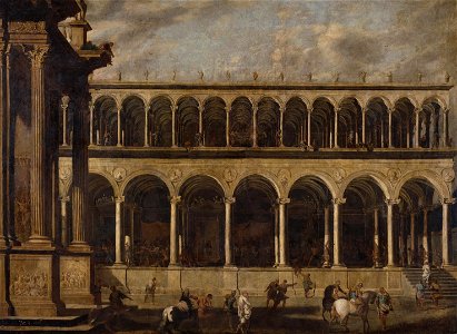 Viviano Codazzi and Domenico Gargiulo - Perspective view of a gymnasium