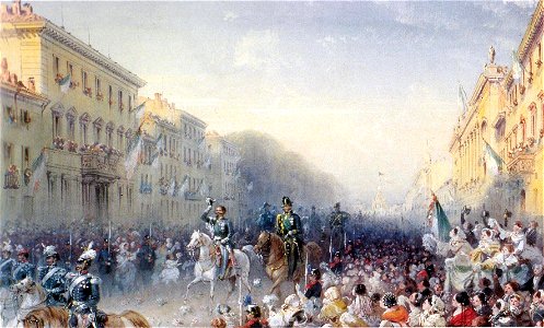 Vittorio Emanuele II entra a Milano