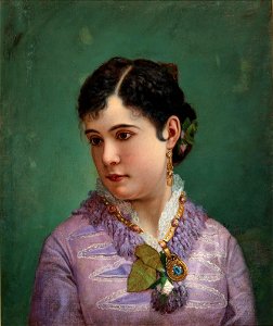 Vlaho Bukovac - Portrait of Julia Dunphy Piercy