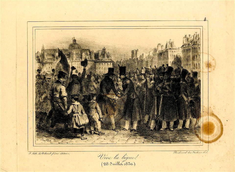 Vive la ligne! (28 juillet 1830) (BM 1863,0725.409)