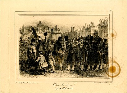 Vive la ligne! (28 juillet 1830) (BM 1863,0725.409)