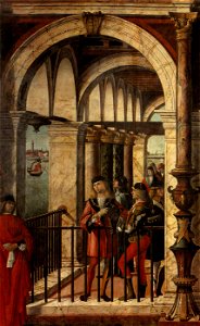 Vittore carpaccio, Arrival of the English Ambassadors 02