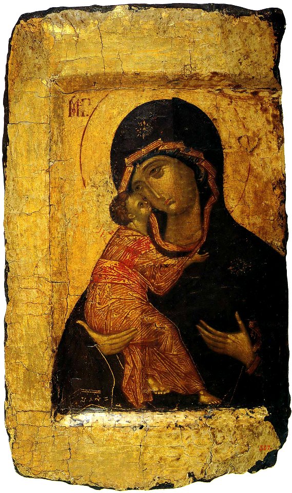 Vladimirskaya (15th c., Russian museum)