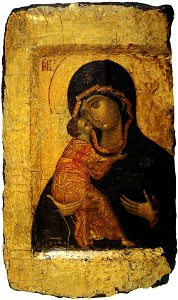 Vladimirskaya (15th c., Russian museum)