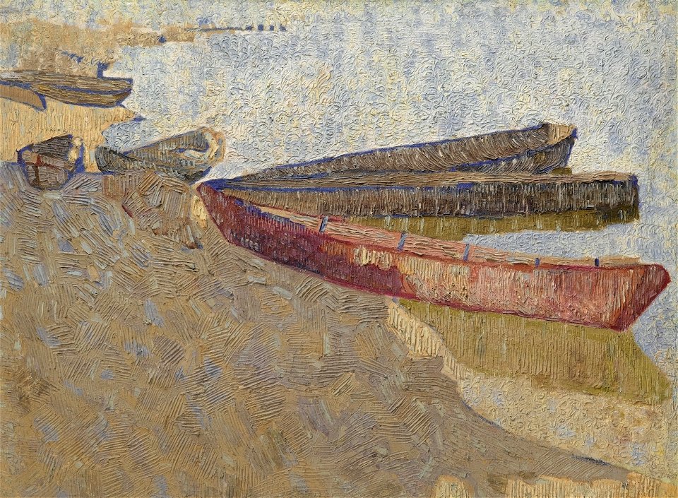 Vladimir Baranov-Rossine - Three Boats on the Dnieper