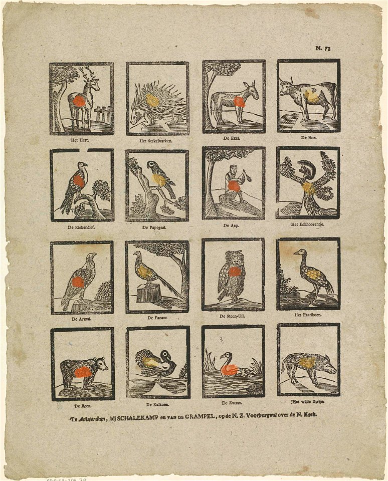 Volksprent, gedrukt bij Schalekamp en van de Grampel, Amsterdam