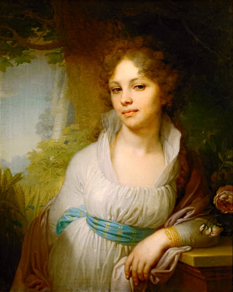 Vladimir Borovikovskiy - Портрет М.И.Лопухиной - Google Art Project