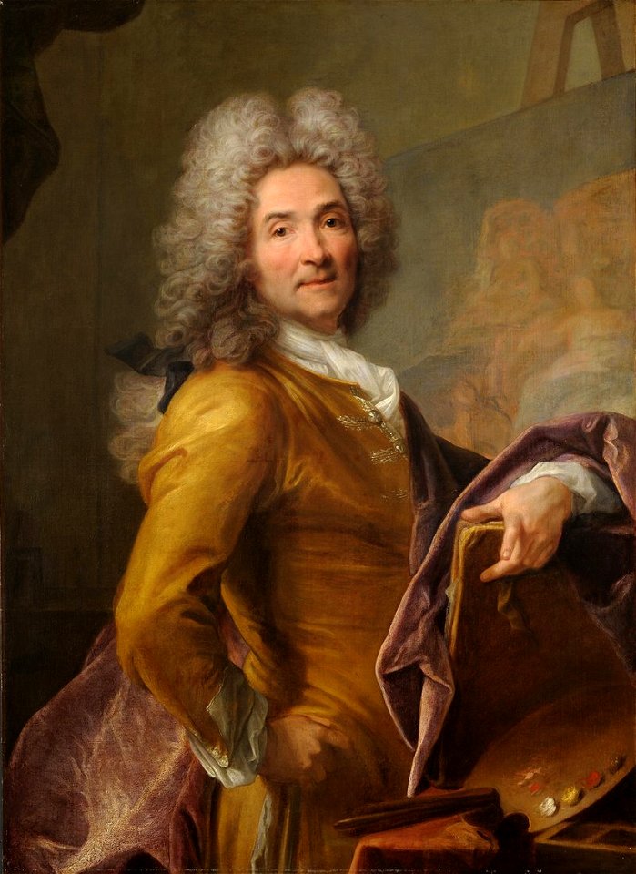 Self-portrait of Joseph Vivien with Palette, ca. 1715