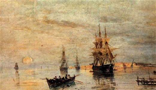 Volanakis Constantine Sailing ships at dawn