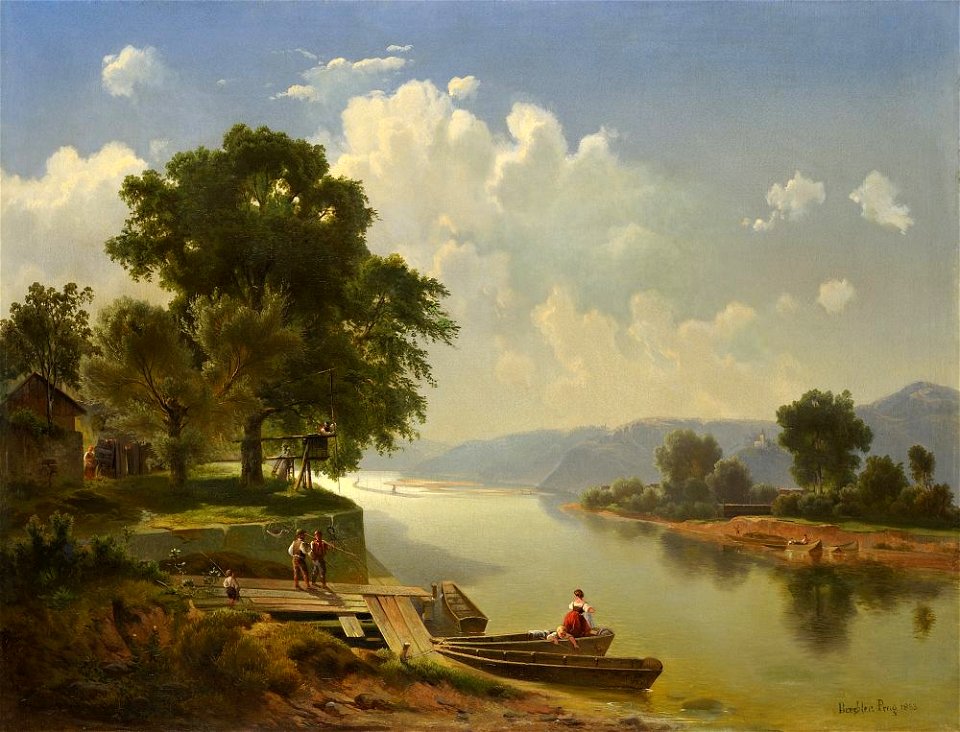 Vojtěch Adalbert Brechler - Vltava od Prahy