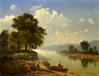 Vojtěch Adalbert Brechler - Vltava od Prahy