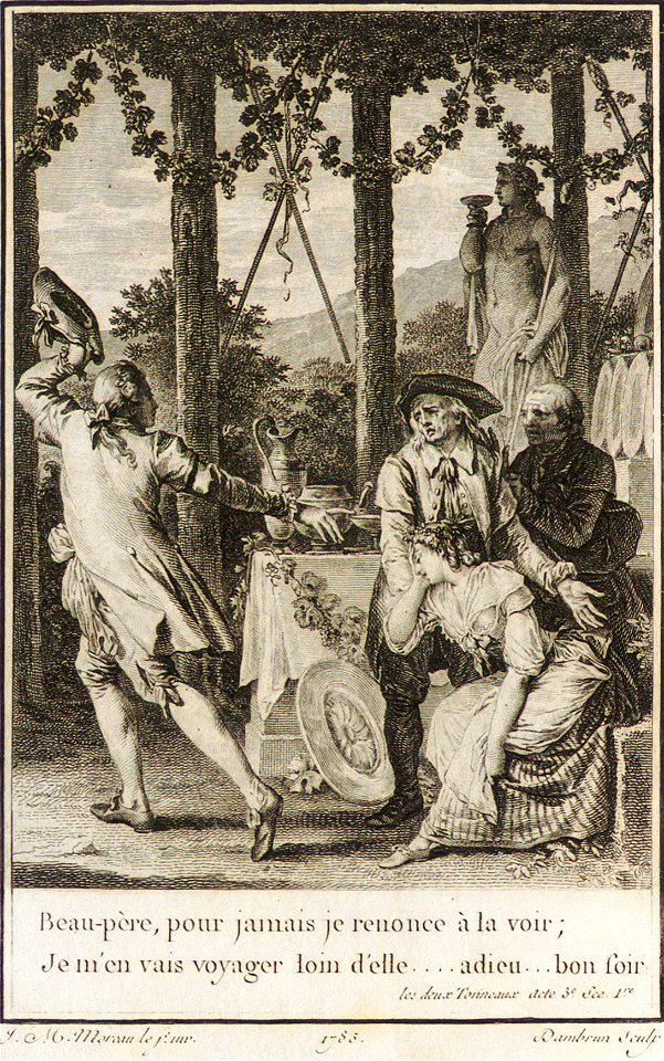 Voltaire - Les Deux tonneaux - Romanet - Moreau