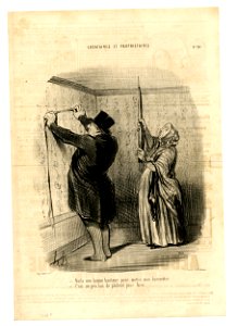 Voilà une bonne hauteur pour mettre mon baromêtre.... (The height is right for my barometer) (BM 1910,0324.95)