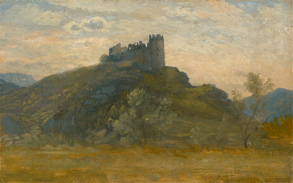 Vojtech Angyal - Zrúcaniny hradu Šášova - O 1890 - Slovak National Gallery
