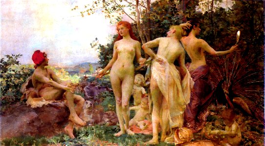 Vojtěch Hynais - The Judgement of Paris, 1892