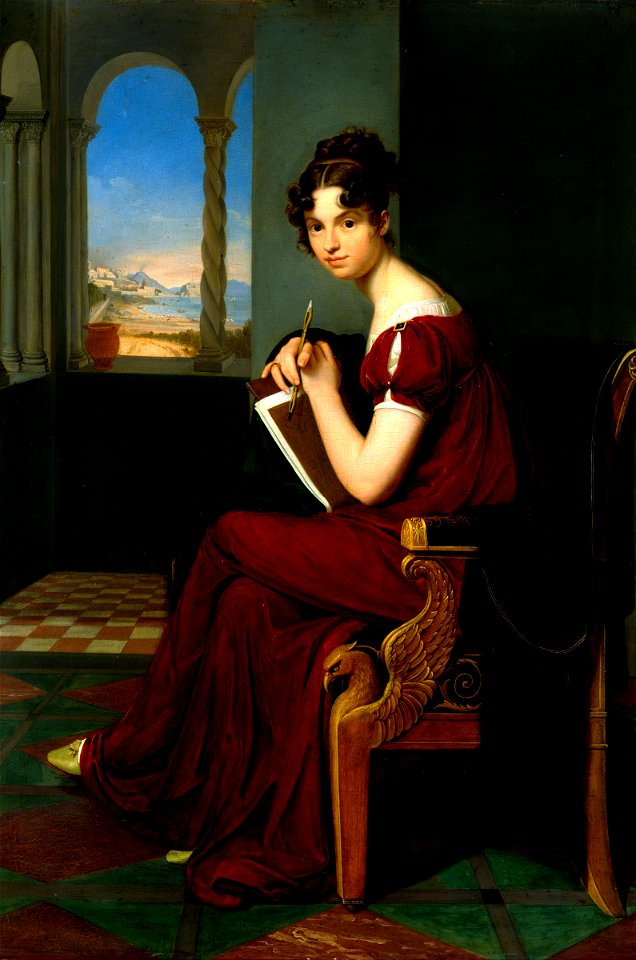 Vogel von Vogelstein, Carl Christian - Young Lady with Drawing Utensils - Google Art Project
