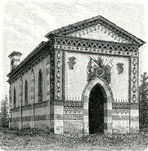 Voghera antica cappella longobarda del Pontazzo xilografia