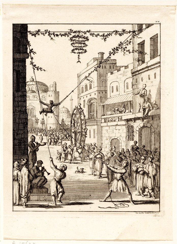 Volksvermaak op het Bairamfeest, objectnr A 19600