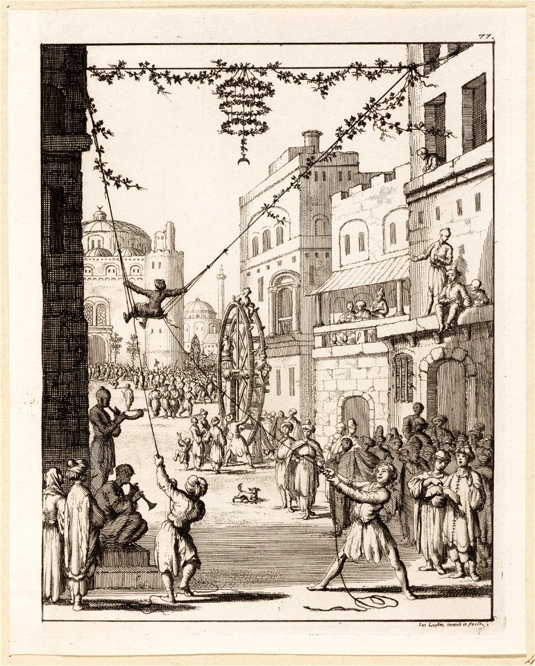 Volksvermaak op het Bairamfeest, objectnr A 19598