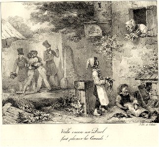 Voila encore un duel faut plumer les canards! (BM 1869,0410.79)