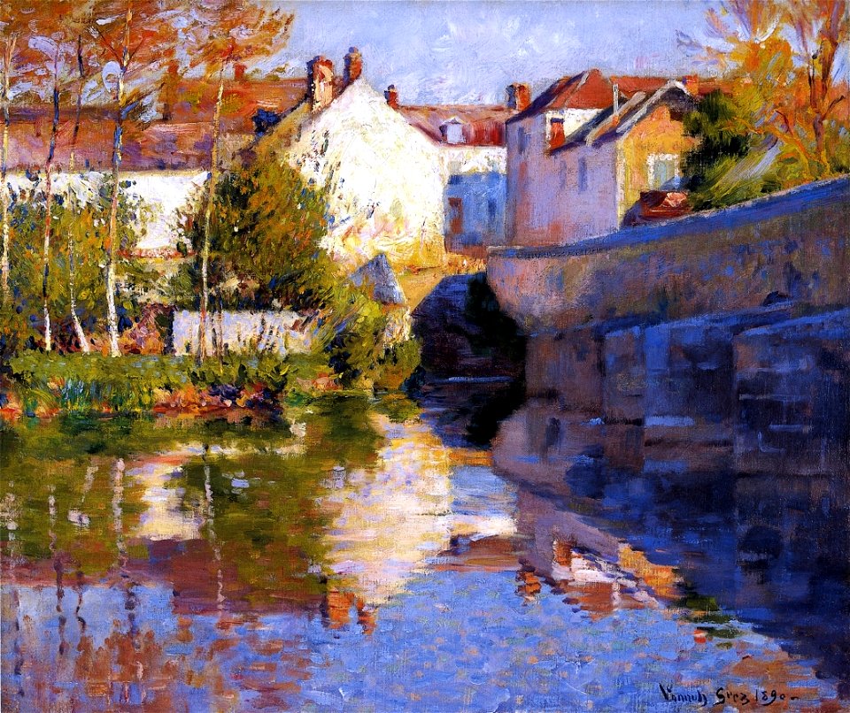 Robert Vonnoh - Beside the River (Grez)