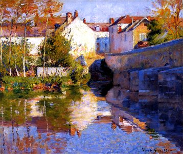 Robert Vonnoh - Beside the River (Grez)