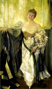 Alice Barney in White Satin-1976.154 1