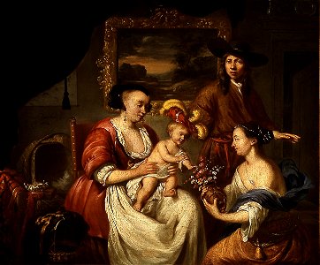 Johannes Voorhout (I) - De schilder en zijn familie - 1931 (OK) - Museum Boijmans Van Beuningen