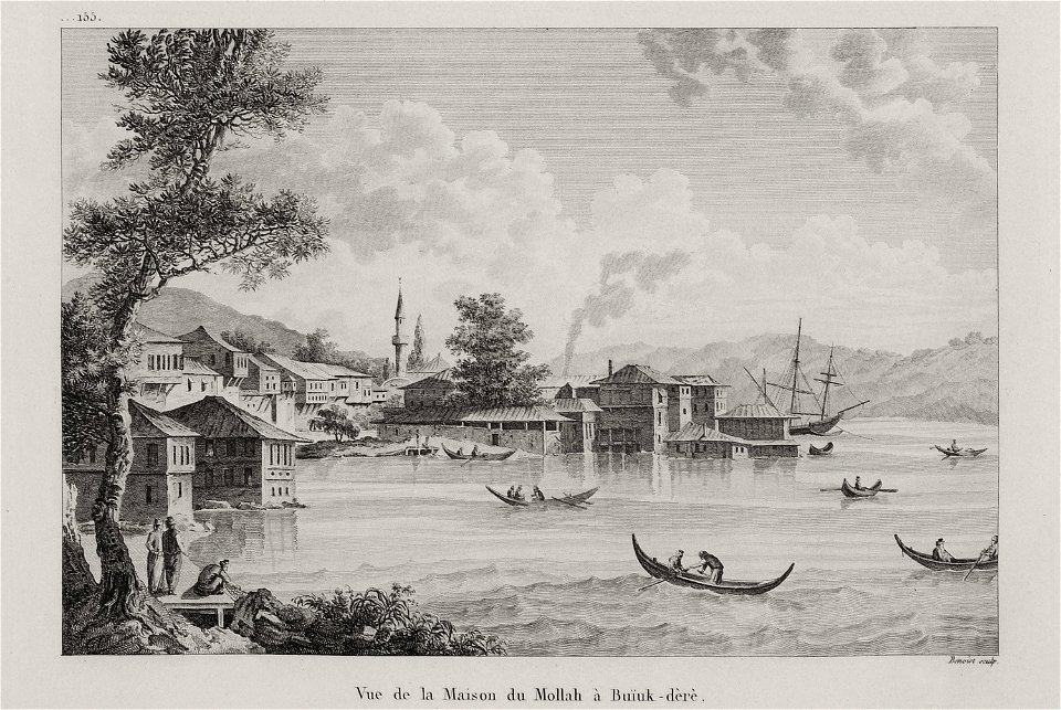Vue de la Maison du Mollah à Buïuk-dèrè - Choiseul-gouffier Gabriel Florent Auguste De - 1822