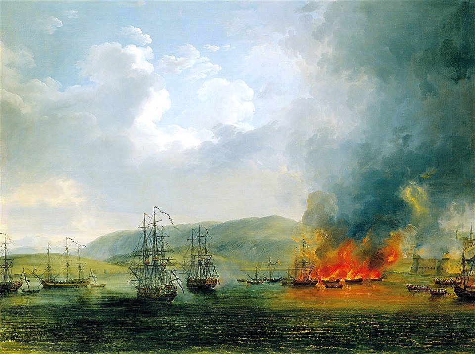 Vtoroe srazhenie u buhty chesma 24go oktyabrya 1772go goda