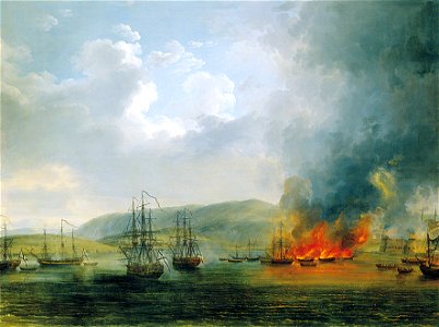Vtoroe srazhenie u buhty chesma 24go oktyabrya 1772go goda