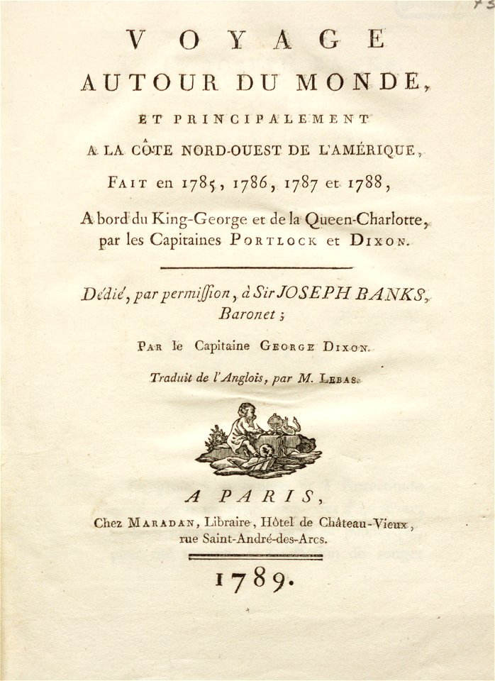 Voyage autour du monde - title page 01