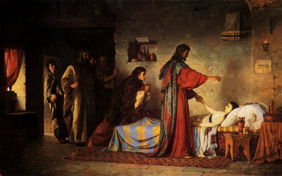 Voskreshenie docheri Iaira (1871) by Vasiliy Polenov