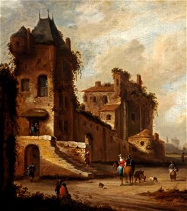 Roelof Jansz. van Vries - A capriccio. Free illustration for personal and commercial use.