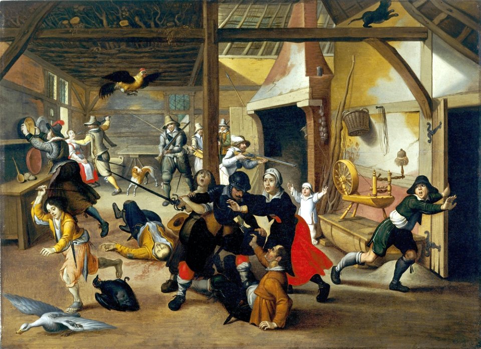 Vrancx Soldiers Plundering