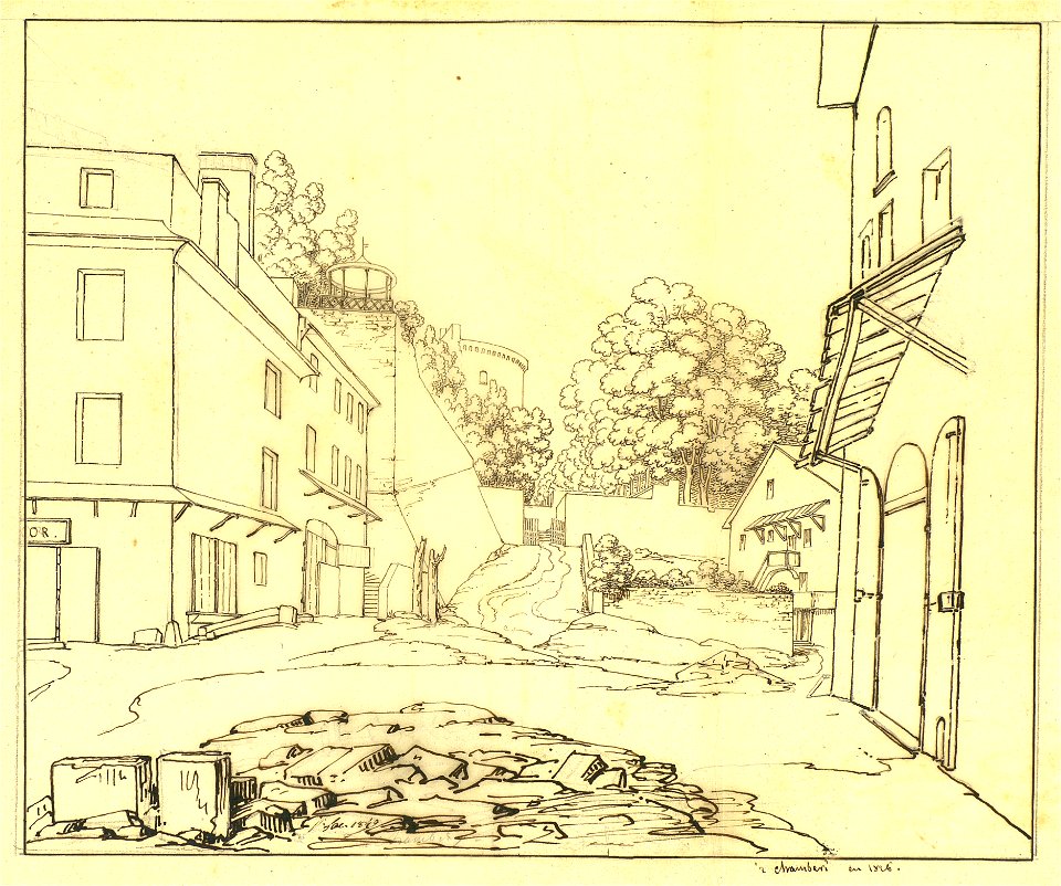 Voyage à Rome, vol 1-068 - Chambery en 1826