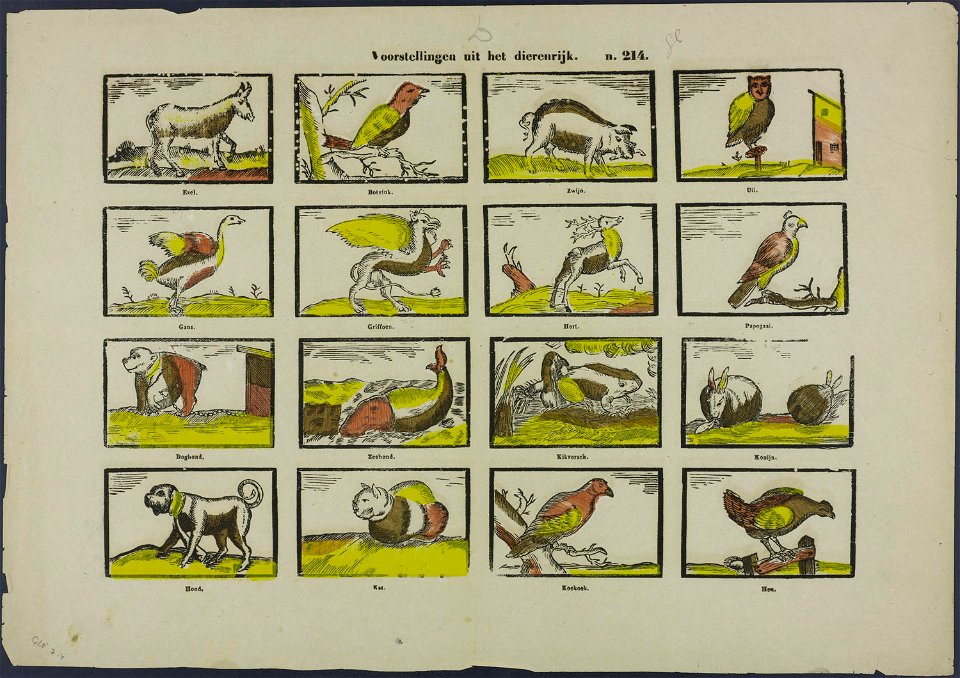 Voorstellingen uit het dierenrijk-Catchpenny print-Borms 0661