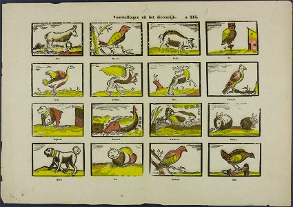 Voorstellingen uit het dierenrijk-Catchpenny print-Borms 0661