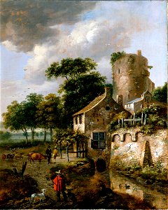 Van Vries, Roelof - Landscape with a Tower - Google Art Project