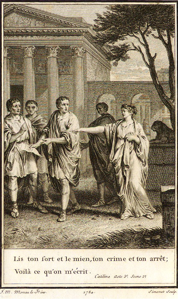 Voltaire -Catilina ou Rome sauvée - Simonet - Moreau