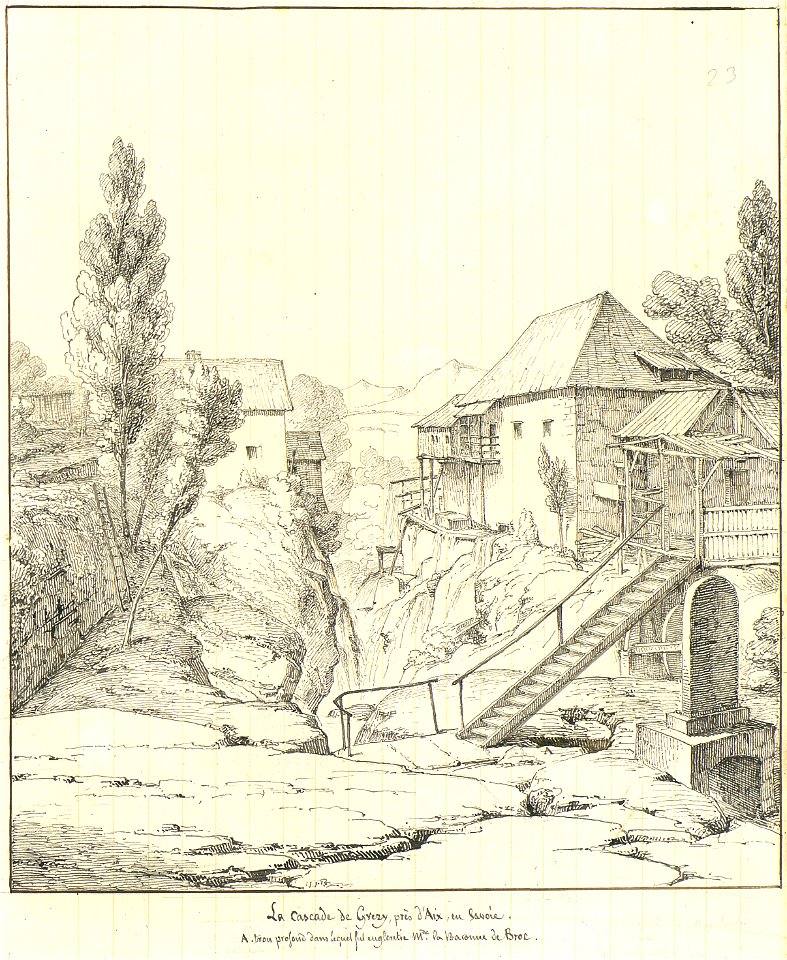 Voyage à Rome, vol 1 - 090 - cascade de Grézy