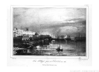 Vue d'Alger, prise sur le bord de mer sud.